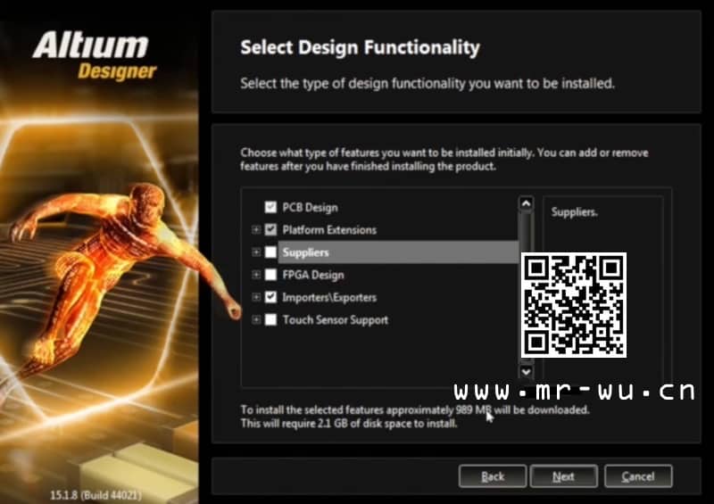 Altium Designer 15.1.8 安装功能选项