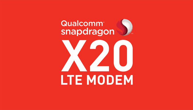 高通发布第二代千兆级基带--骁龙X20 LTE 峰值速度1.2Gbps